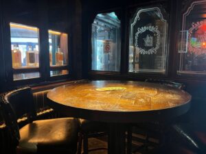 A table at The Bleeding Horse