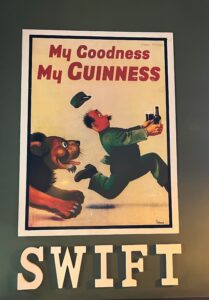 Swift sign under My Goodness / My Guinness