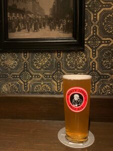 A pint of pale ale at The Oval