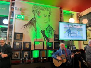 Brendan Behan on the wall